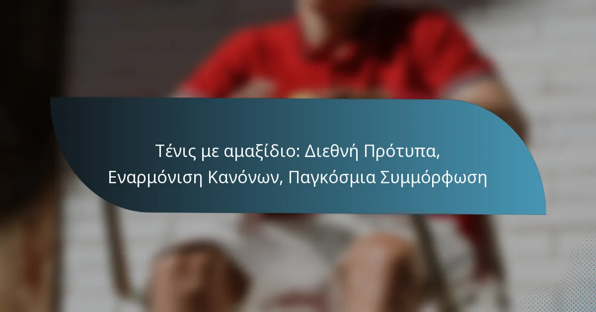 Τένις με αμαξίδιο: Διεθνή Πρότυπα, Εναρμόνιση Κανόνων, Παγκόσμια Συμμόρφωση