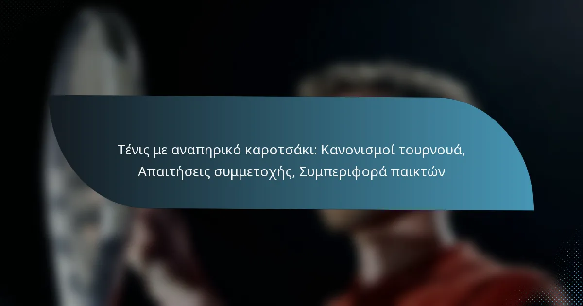 Τένις με αναπηρικό καροτσάκι: Κανονισμοί τουρνουά, Απαιτήσεις συμμετοχής, Συμπεριφορά παικτών
